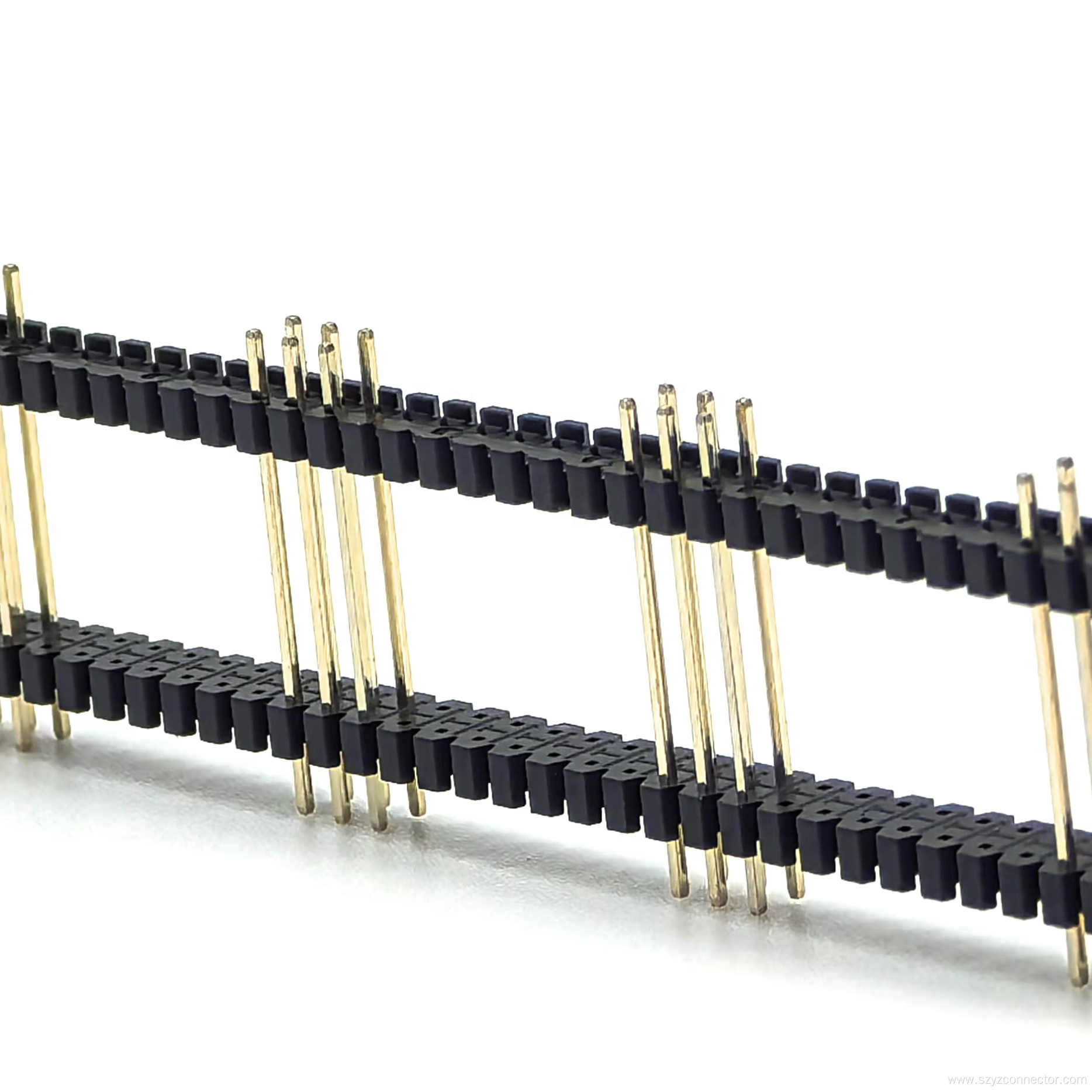 2.0mm Pitch Pin header Connector Dual Row Straight Three Inserted and Seven Missing Columns SQ0.5mm H4.0mm Double Plastic 2*33P