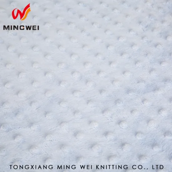 3D Embossed Supersoft 100%Polyester Korea Velvet Fabric