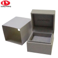 Custom Crystal Gray Engagement Mini Ring Box