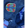 Appliques Flag Patches Vest Jaket bordir