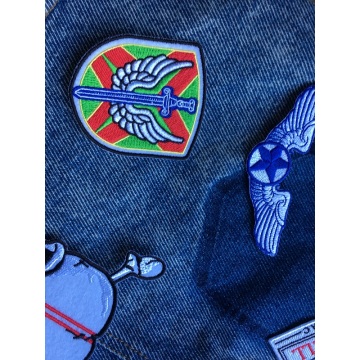 Appliques Flag Patches Vest Jacket broderi