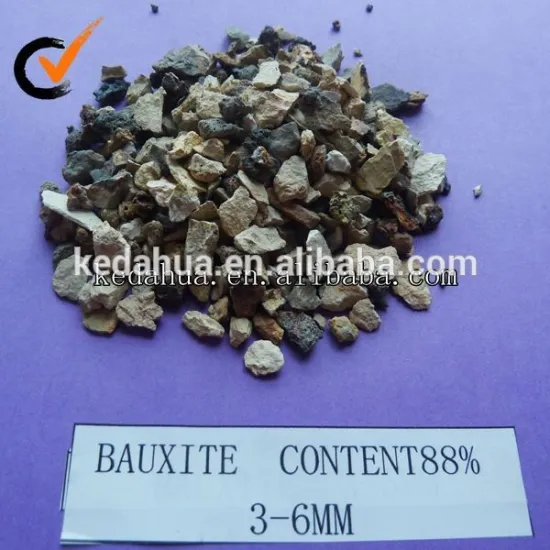 Raw bauxite