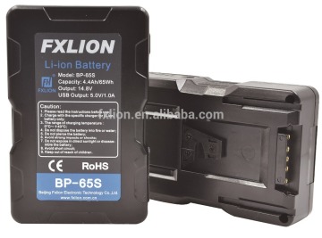 ultrathin Li ion Battery 65Wh with V mount for Broadcast Camera