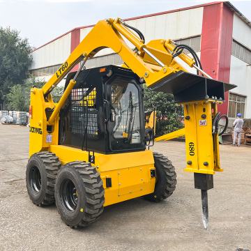 Construcción de fábrica china diesel de 850 kg de rueda de skid cargador con interruptor