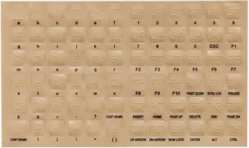Braille Keyboard Stickers for Visually Impaired