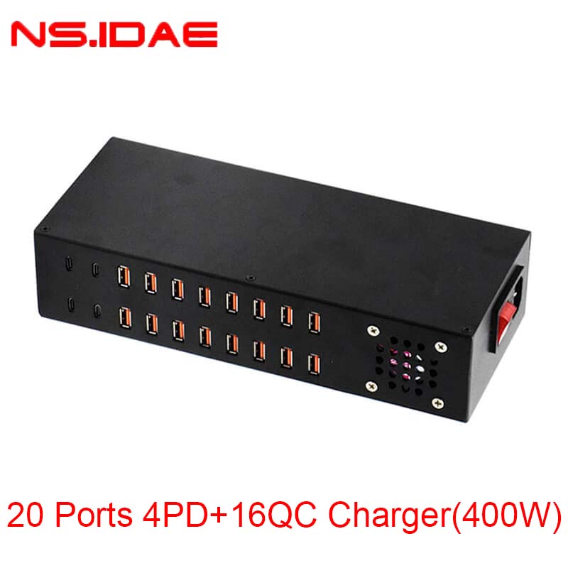 20 Ports 4PD+16QC Charger(400W)