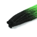1B GRÜNe Dreadlock-Erweiterungen in verschiedenen Farbtönen