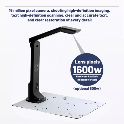 High speed dynamic scan book document camera scanner
