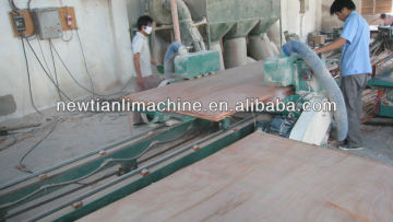 Semi-automatic plywood doule sizer