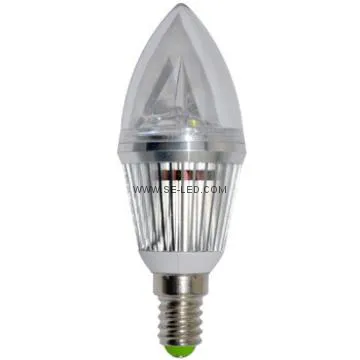 Aluminum Dimmable 4W E14 Candel LED