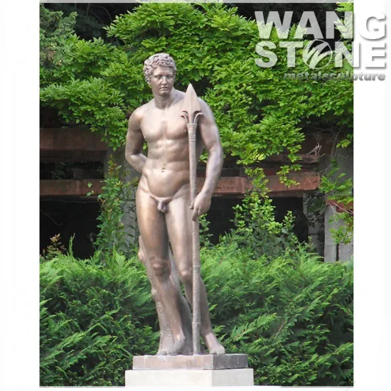 Soldier Statues Bronze Nude Man Sculpture
