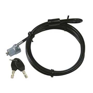 Notebook lock with top security disc tumbler locking system