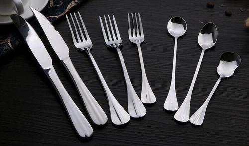 8 Buah Stainless Steel Makan Set Grosir