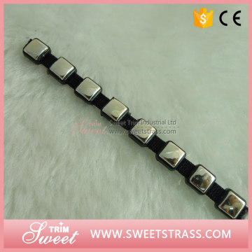 factory wholesale beaded nylon tape trimming for t-shirt