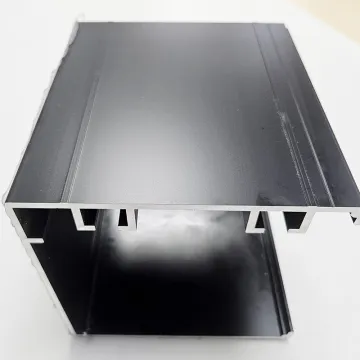 Large Cross Section Abrasive Black Spray Aluminum Profiles T5 T6 6061 6063 for Doors and Windows
