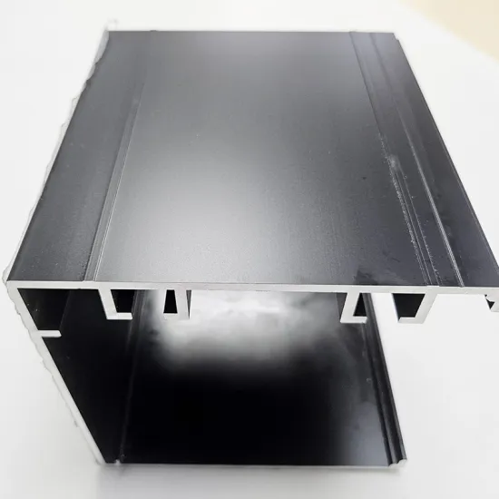 Large Cross Section Abrasive Black Spray Aluminum Profiles T5 T6 6061 6063 for Doors and Windows