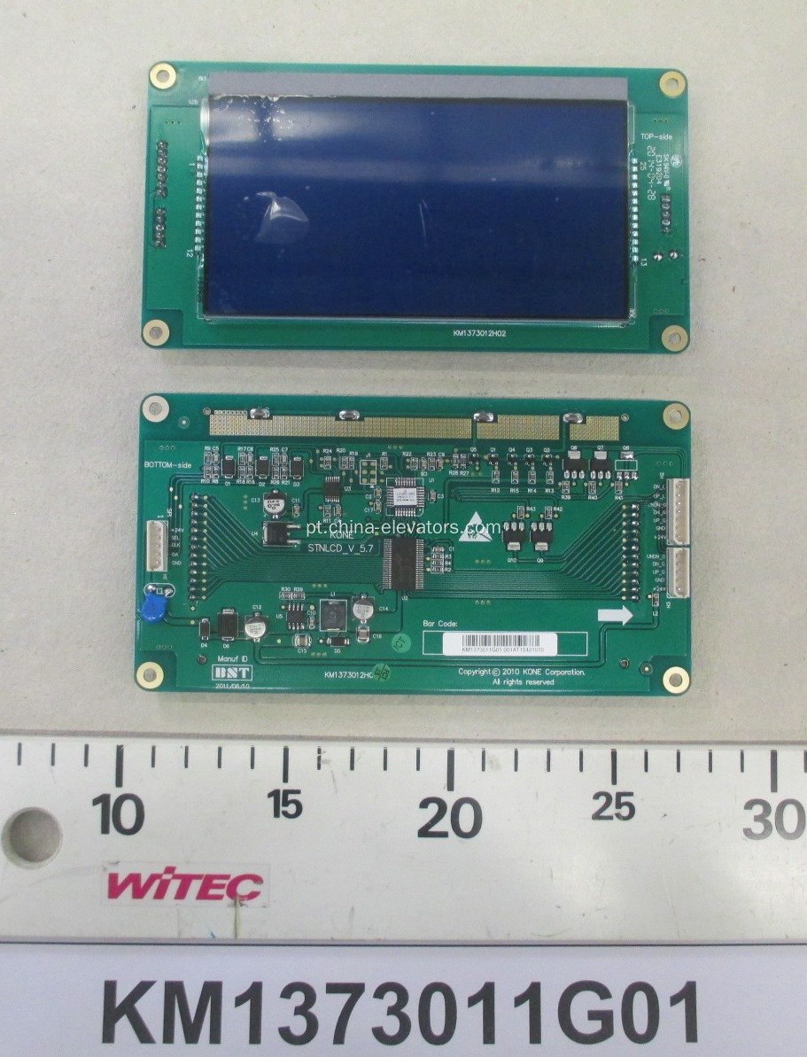 Placa indicadora de pouso KM1373011G01 para elevadores KONE