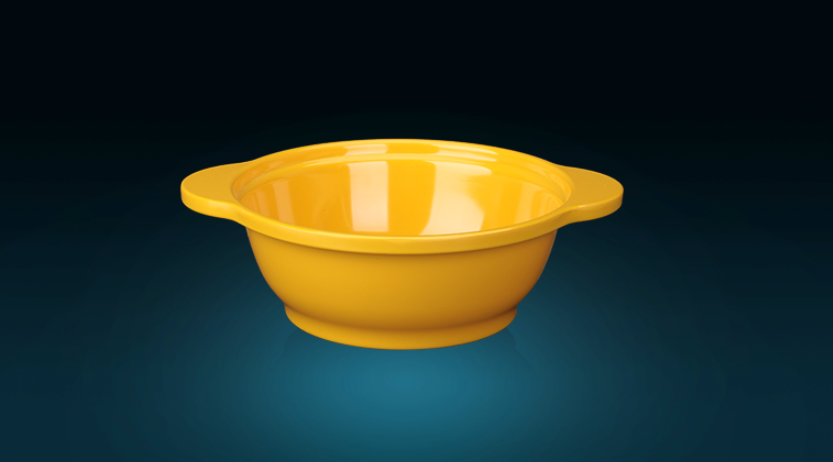 Solid Color Large Size Melamine Ear Bowl