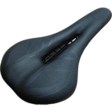Black Comfortable Bike Tires and MTB Saddle Parts