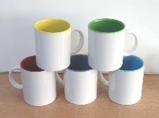 Inner Colored Sublimation Mug Used to Transfer Individual Design