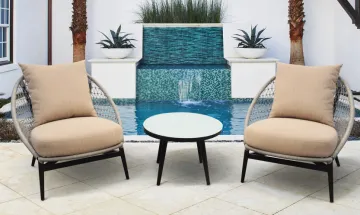 3 pcs new design rope round chair