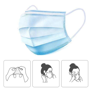 Disposable Medical Surgical Nonwoven 3ply Face mask