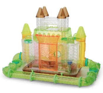 722-C Factory Direct Hamster Castle Beauty Burg with Moat - Plastic Cage with Wheels for Pets