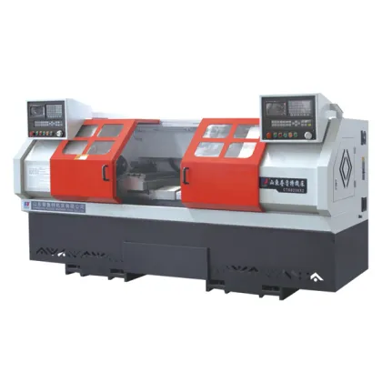 CTK6236x2 DOUBLE SPINDLE FLAT BED AND LINEAR GUIDE WAY CNC LATHE
