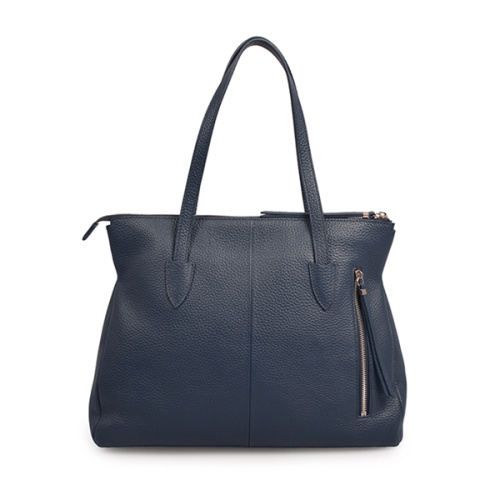 Large Hailey Crossgrain Leather Shopping Shoulder Bag