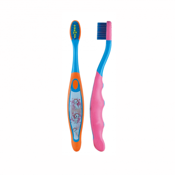 OEM Eco-Friendly Cartoon Printed Kids Soft Toothbrush