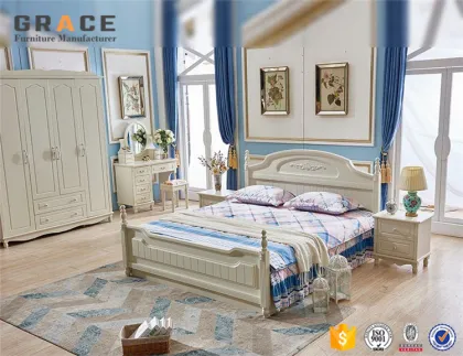 Simple Double Bed Made in China Turkey - Korean Bedroom Furniture