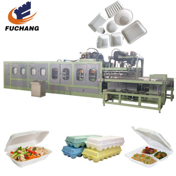 Polystyrene Foam Lunch Box Making Line / Styrofoam Food Container Forming Machine