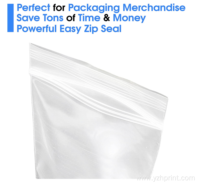 Resealable plastic Photos pouch with zipper