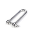 Stainless steel extended D-shaped shackle