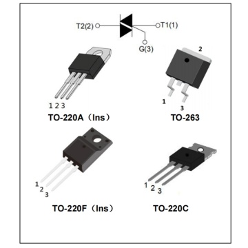 600V BT139-600E 16A Triac with low holding and latching current