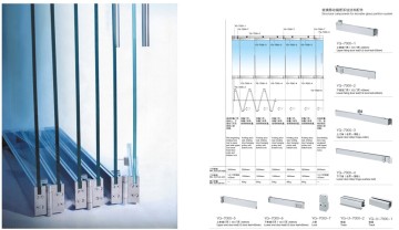 Frameless Folding Sliding Glass Door System Yg-7000