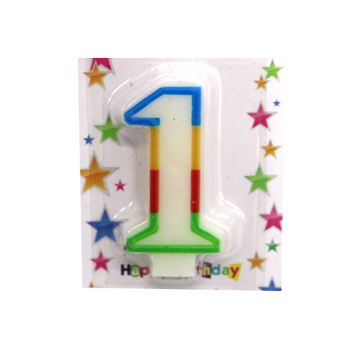 Happy Birthday Cake Cupcake Topper Number Candles