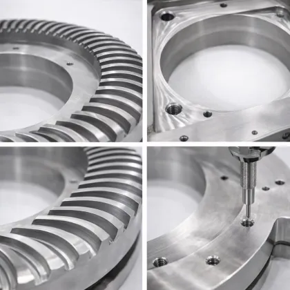 5 Axis CNC Gear Milling helical ring gear