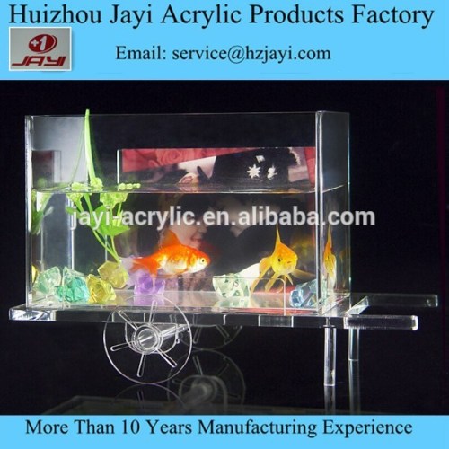 JYF-007acrylic table glass aquarium fish tank/office table fish aquarium