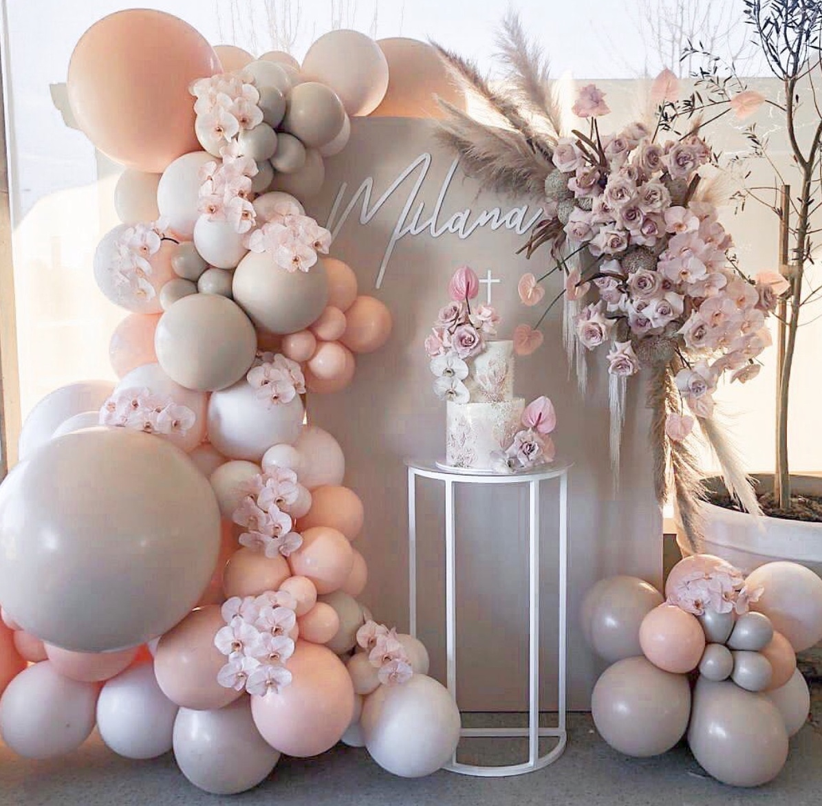 Morandi Color Balloon Chain Set Birthday Party Wedding Decoration Supplies Macaron Balloon Combination