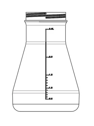 Multi Size Triangle Glass Conical Flask