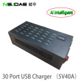 30-Port USB Smart Ladegerät mit Licht