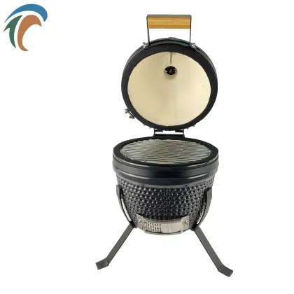 Hot Sales Outdoor Trolley Big Egg Ceramic Bbq Charcoal Kamado Joe Grills