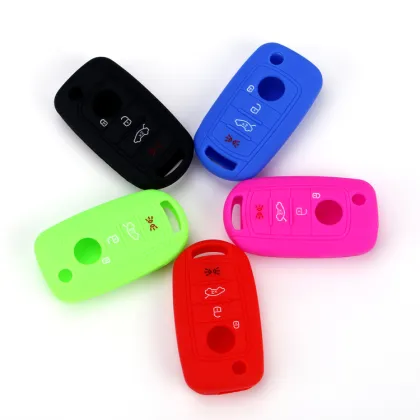 Silicone fiat 500 fob key shell cases cover
