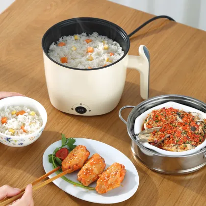 3 Layer Multi Function Rice Cooker & Steamer - 1.8L Electric Hot Pot