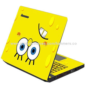 Cute, carton, painting, full body, free logo, laptop skin sticker