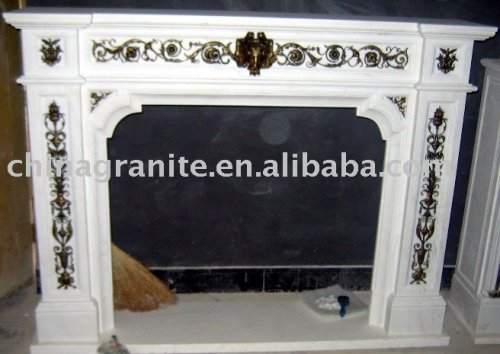 bronze fireplace