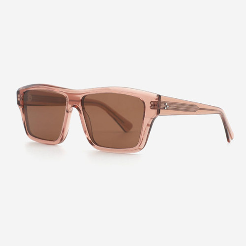 Square Bevel Full-rim Acetate Unisex Sunglasses 23A8135