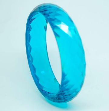 Plastic Colorful Craft Bangles Clear Engraved Bangles