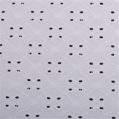 Polyester White Embroidery Floral Knitted Jacquard Fabrics